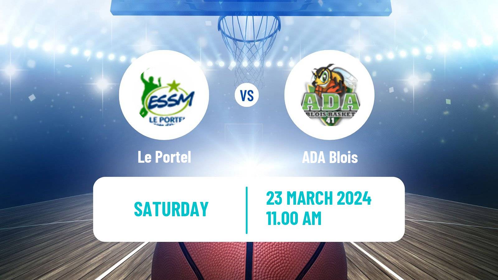 Basketball French LNB Le Portel - ADA Blois