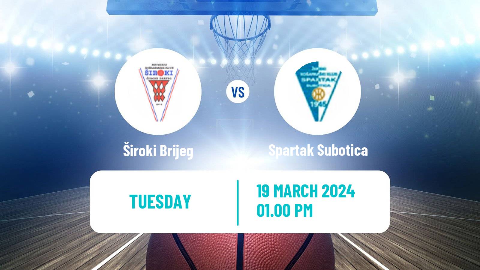 Basketball Adriatic League 2 Široki Brijeg - Spartak Subotica
