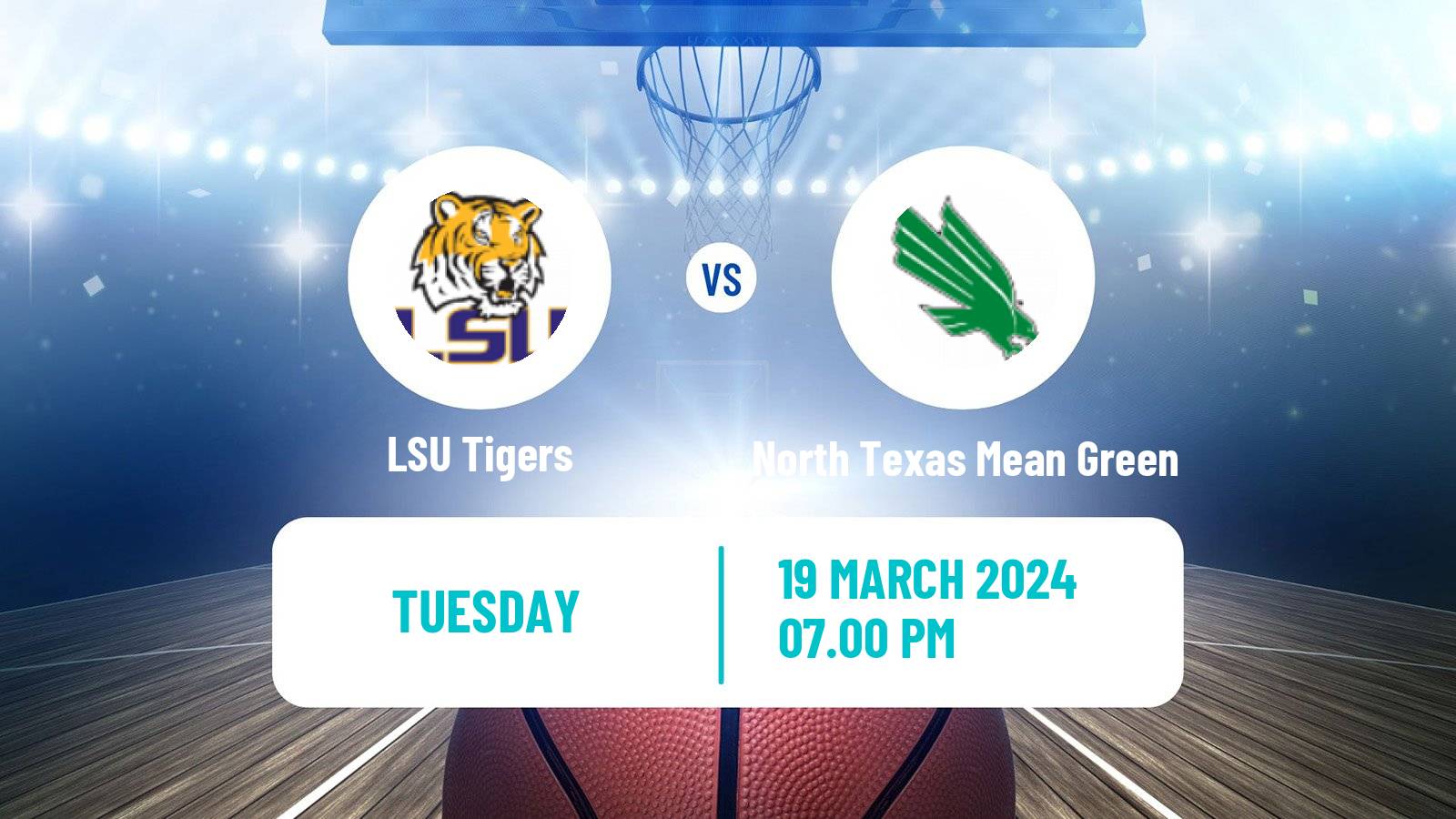 Basketball NIT LSU Tigers - North Texas Mean Green