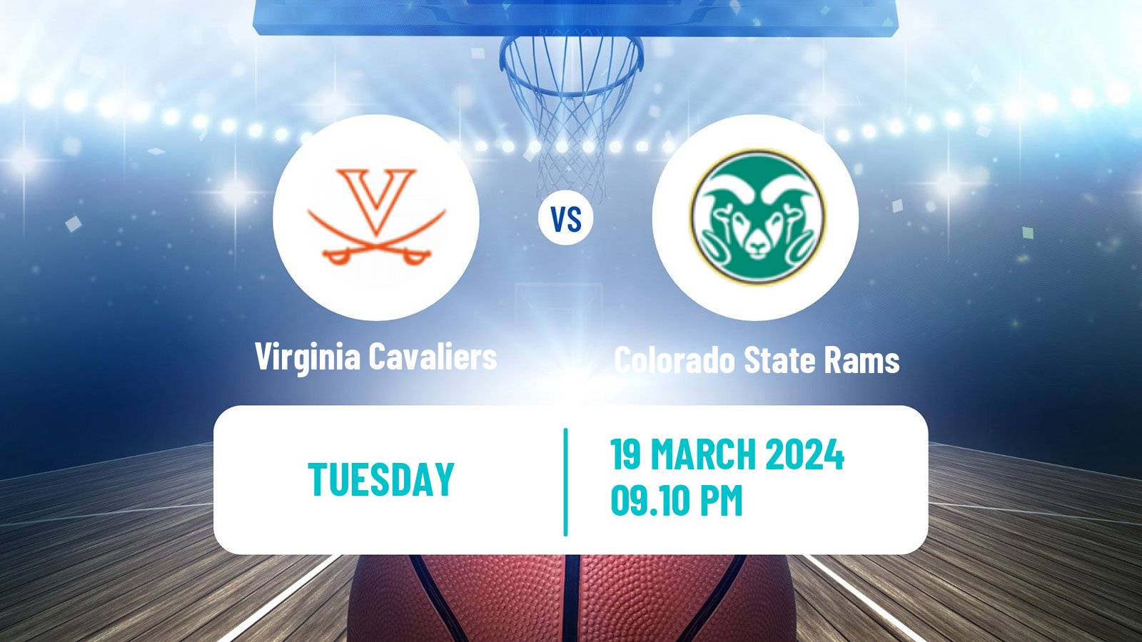 Basketball NCAA College Basketball Virginia Cavaliers - Colorado State Rams