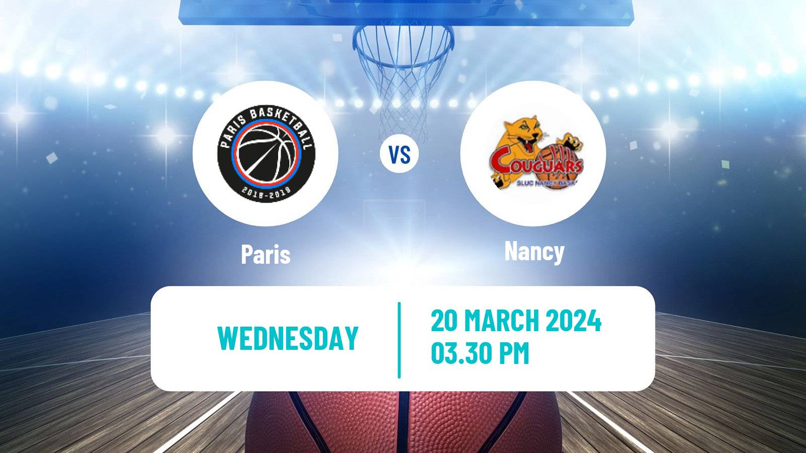 Basketball French LNB Paris - Nancy