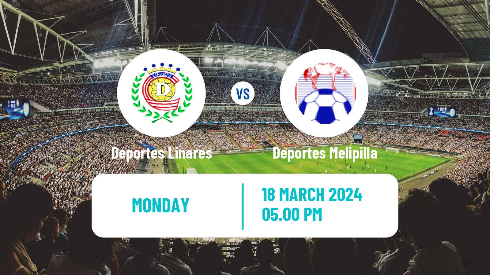 Soccer Chilean Segunda Division Deportes Linares - Deportes Melipilla