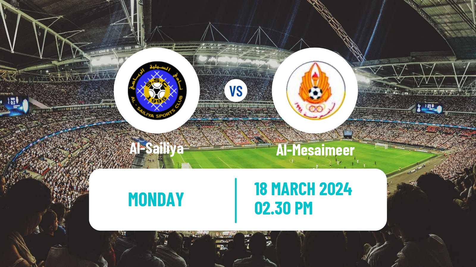 Soccer Qatar QFA Cup Al-Sailiya - Al-Mesaimeer