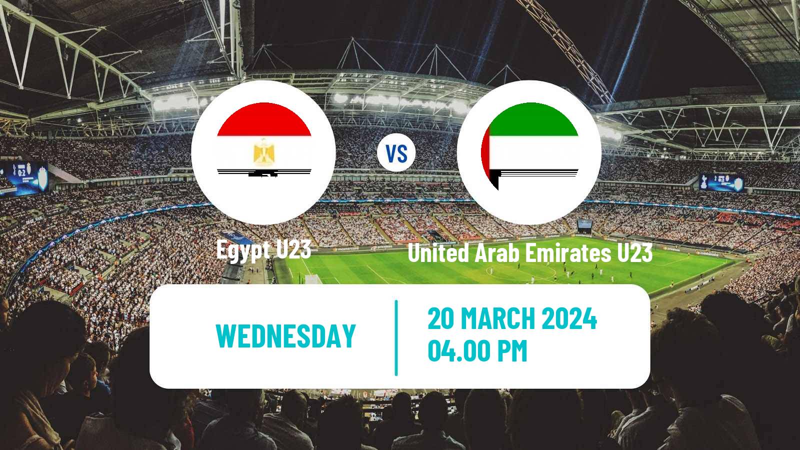 Soccer Friendly Egypt U23 - United Arab Emirates U23