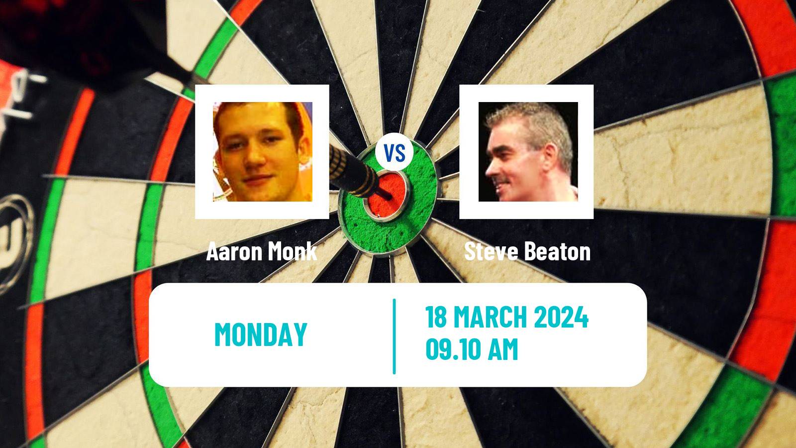 Darts Players Championship 5 Aaron Monk - Steve Beaton
