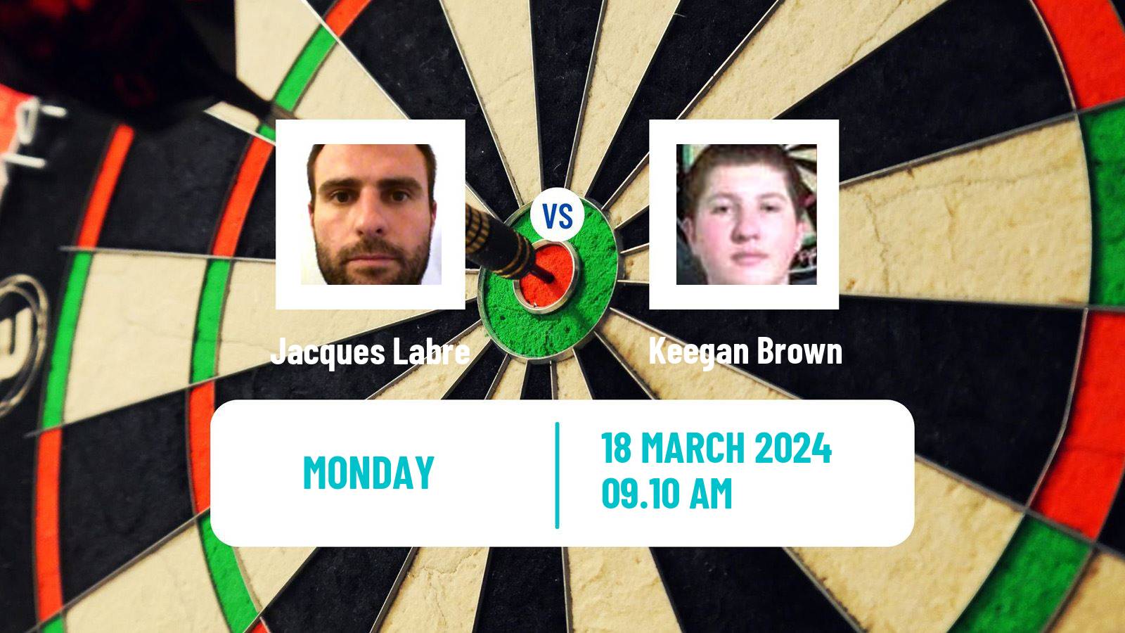 Darts Players Championship 5 Jacques Labre - Keegan Brown