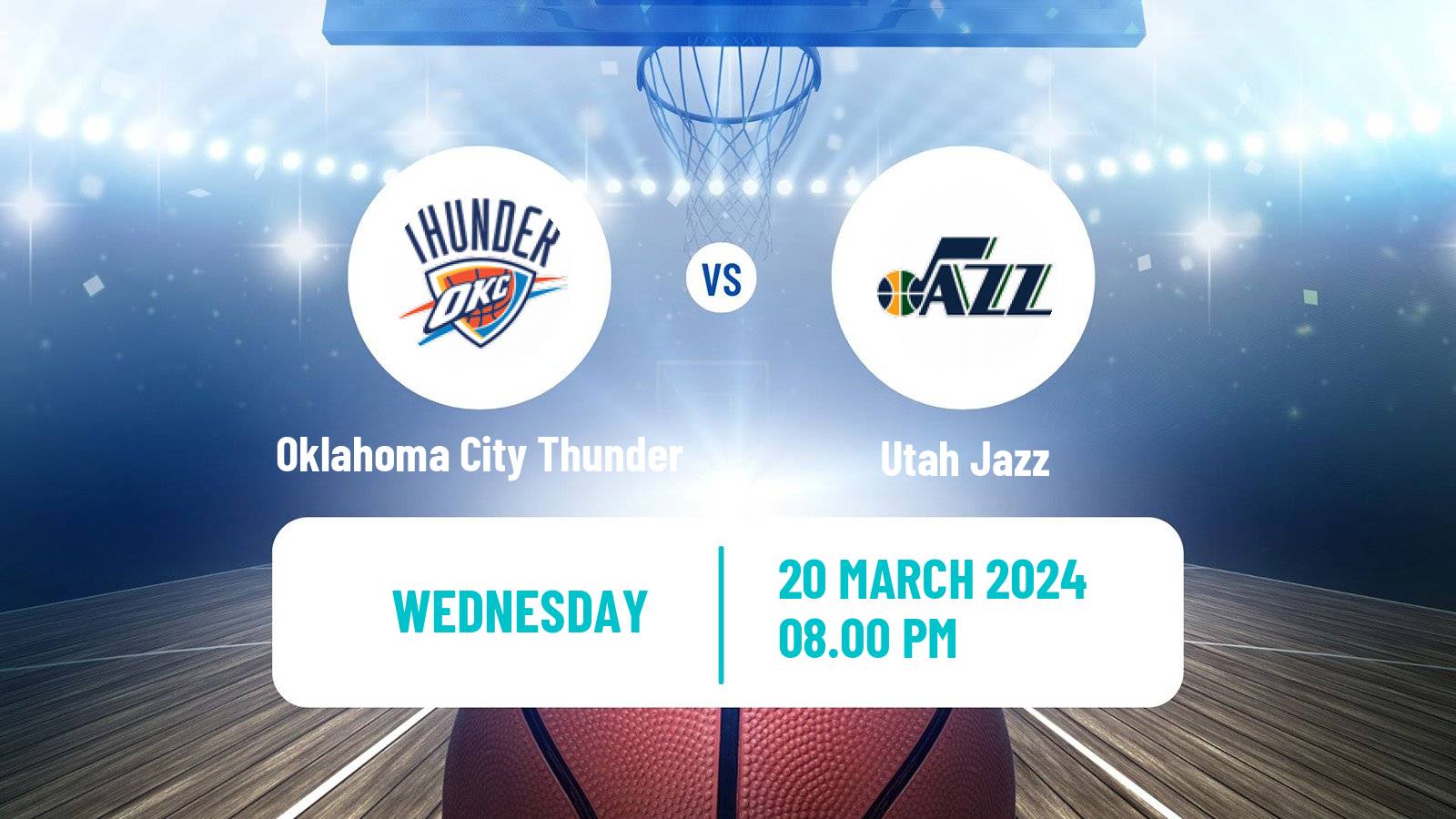 Basketball NBA Oklahoma City Thunder - Utah Jazz