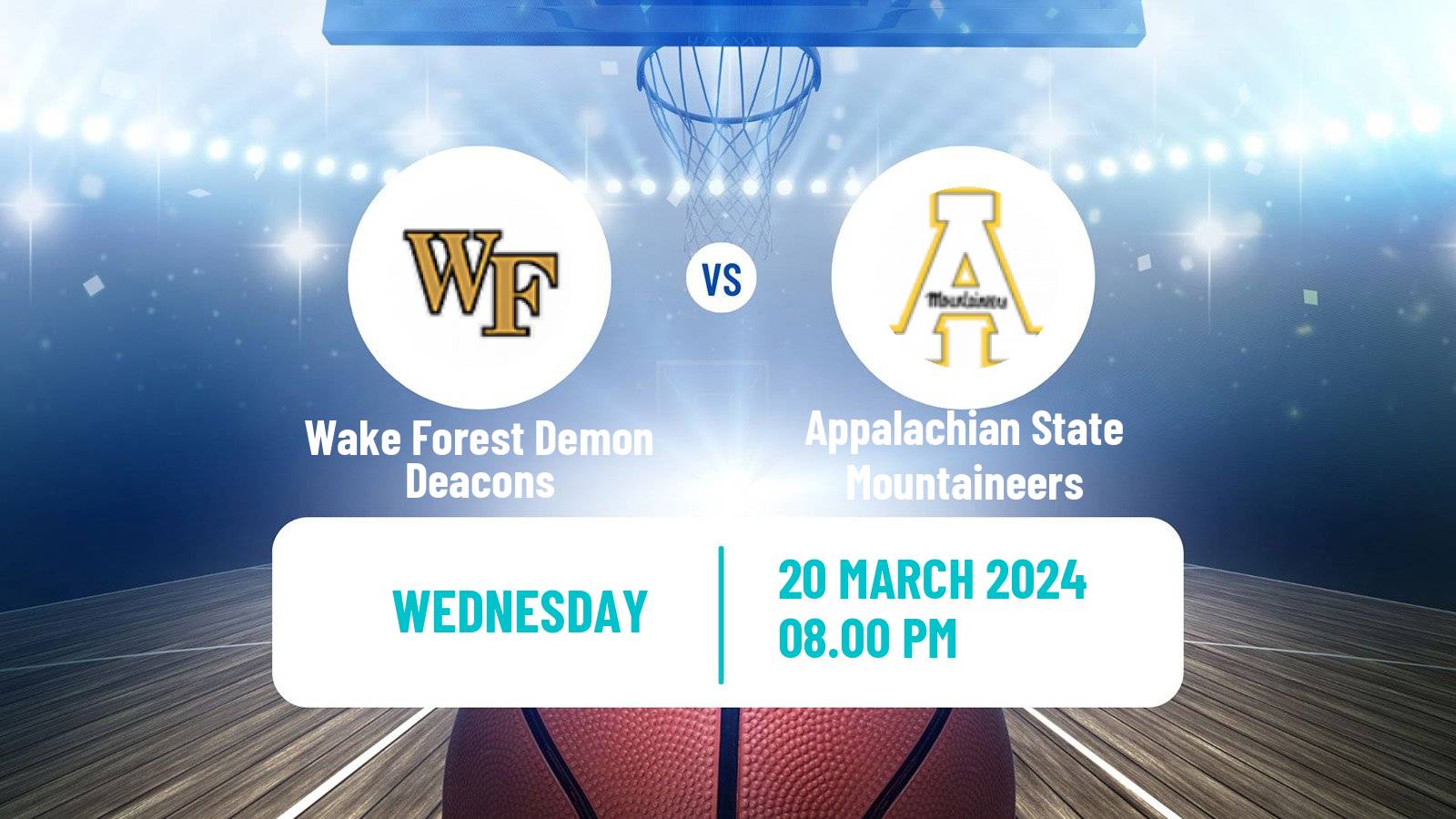 Basketball NIT Wake Forest Demon Deacons - Appalachian State Mountaineers