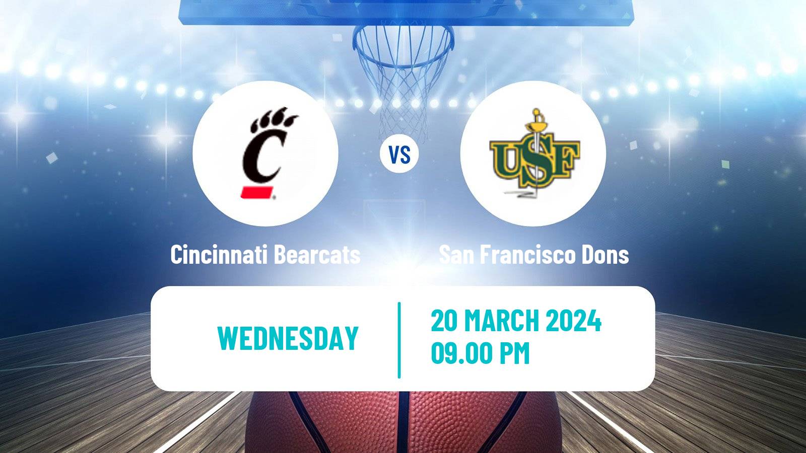 Basketball NIT Cincinnati Bearcats - San Francisco Dons