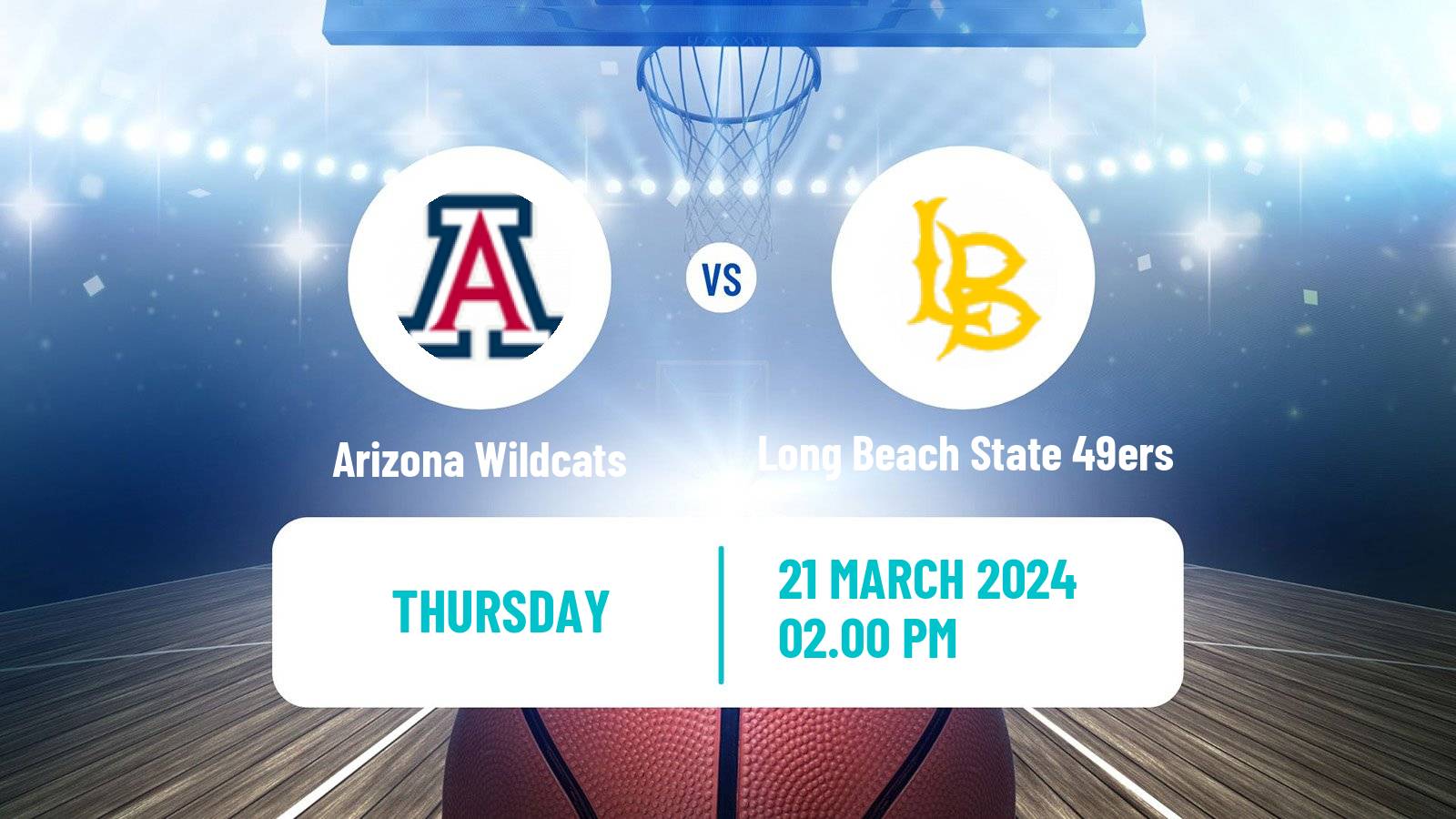 Basketball NCAA College Basketball Arizona Wildcats - Long Beach State 49ers