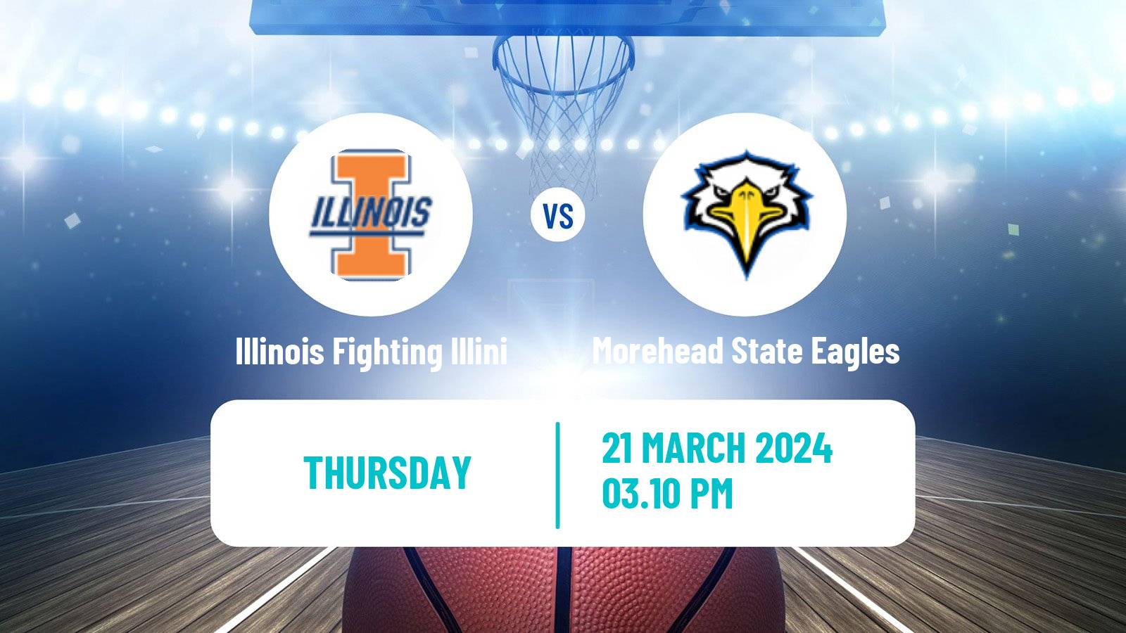 Basketball NCAA College Basketball Illinois Fighting Illini - Morehead State Eagles