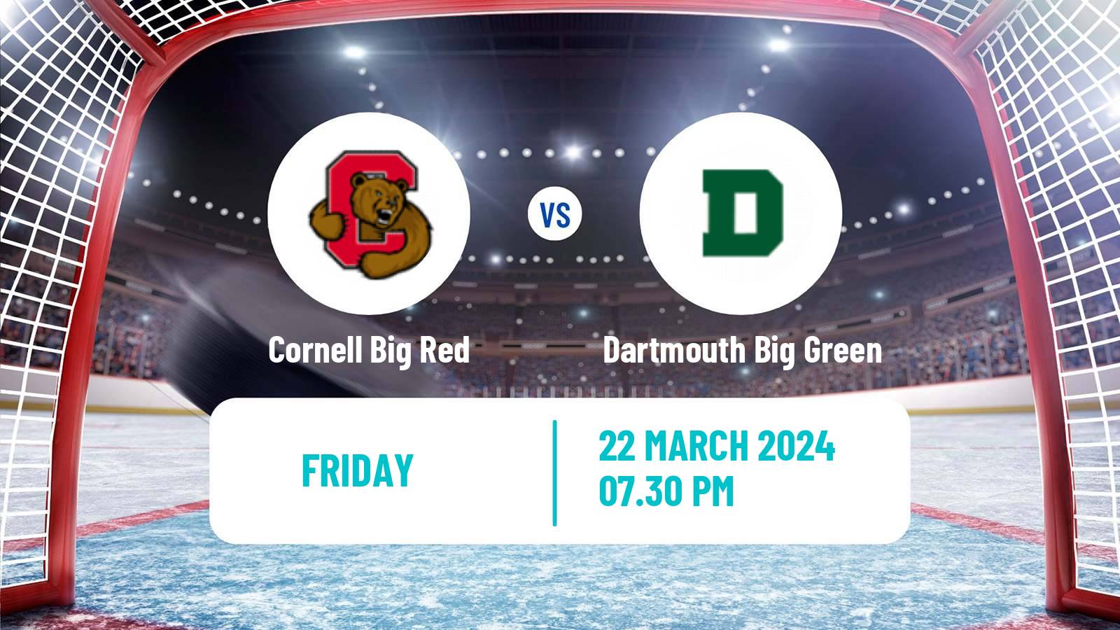 Hockey NCAA Hockey Cornell Big Red - Dartmouth Big Green