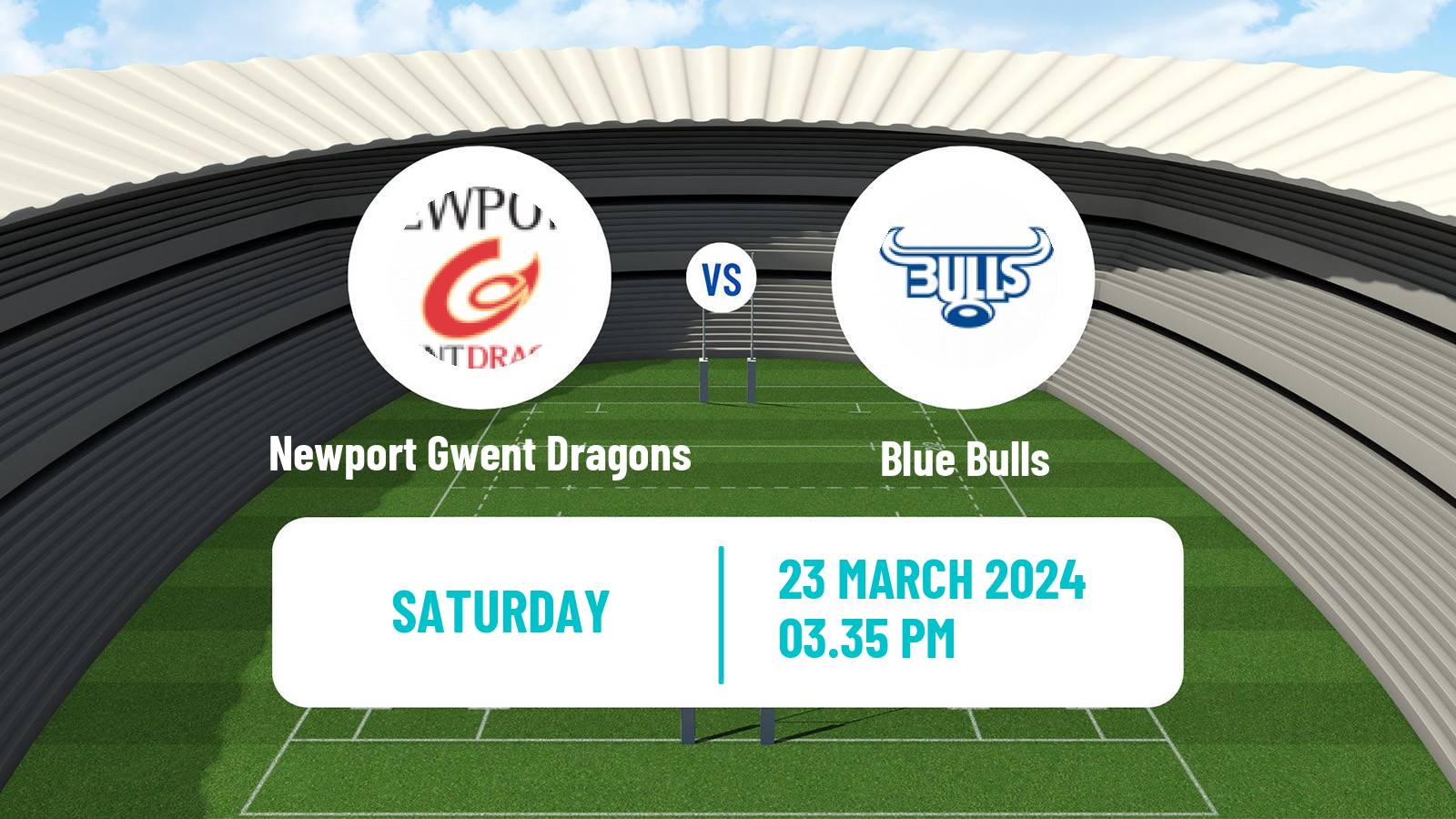 Rugby union United Rugby Championship Newport Gwent Dragons - Blue Bulls
