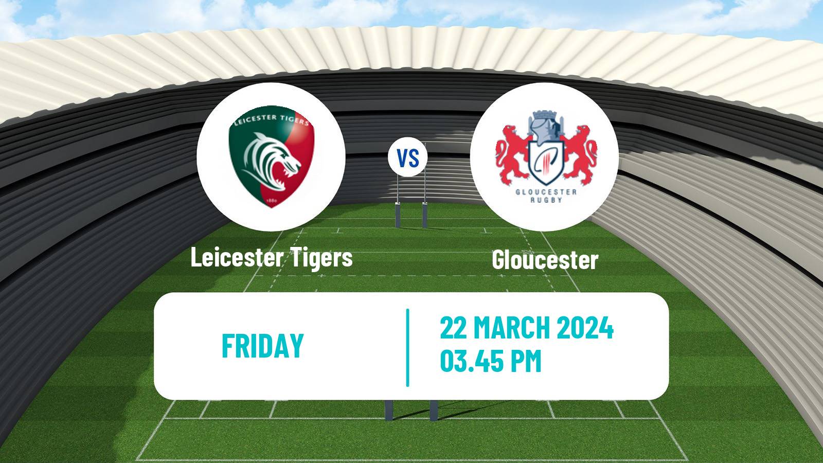 Rugby union English Premiership Rugby Leicester Tigers - Gloucester
