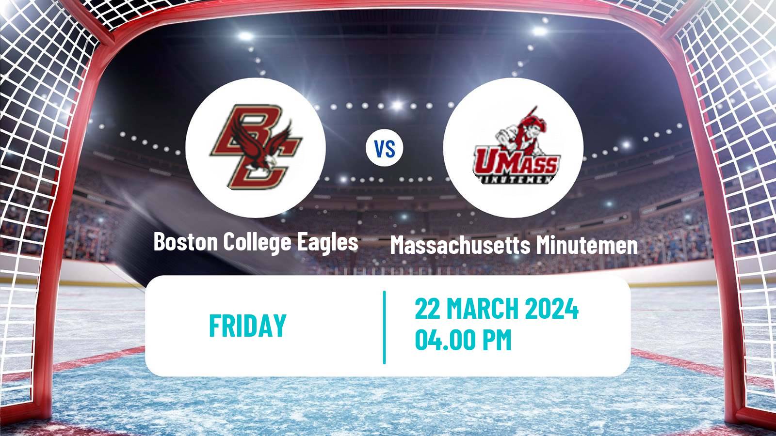 Hockey NCAA Hockey Boston College Eagles - Massachusetts Minutemen