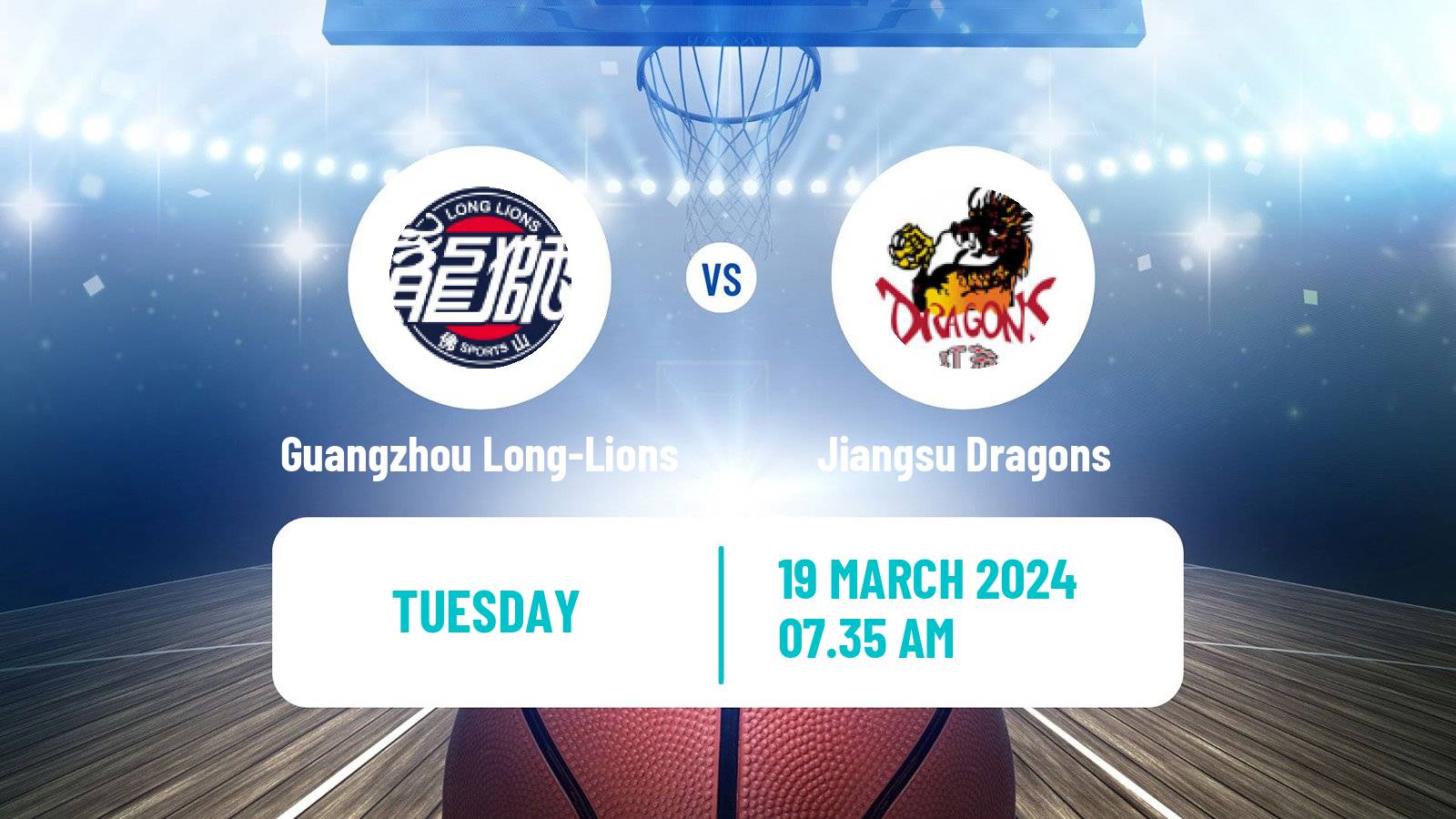 Basketball CBA Guangzhou Long-Lions - Jiangsu Dragons