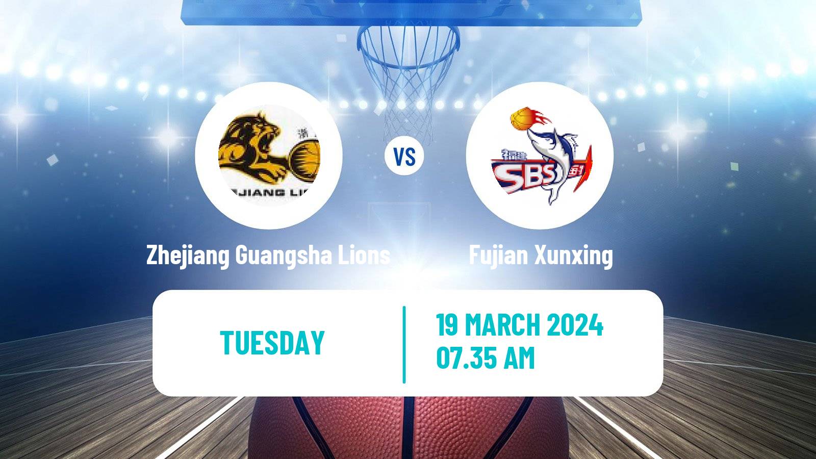 Basketball CBA Zhejiang Guangsha Lions - Fujian Xunxing