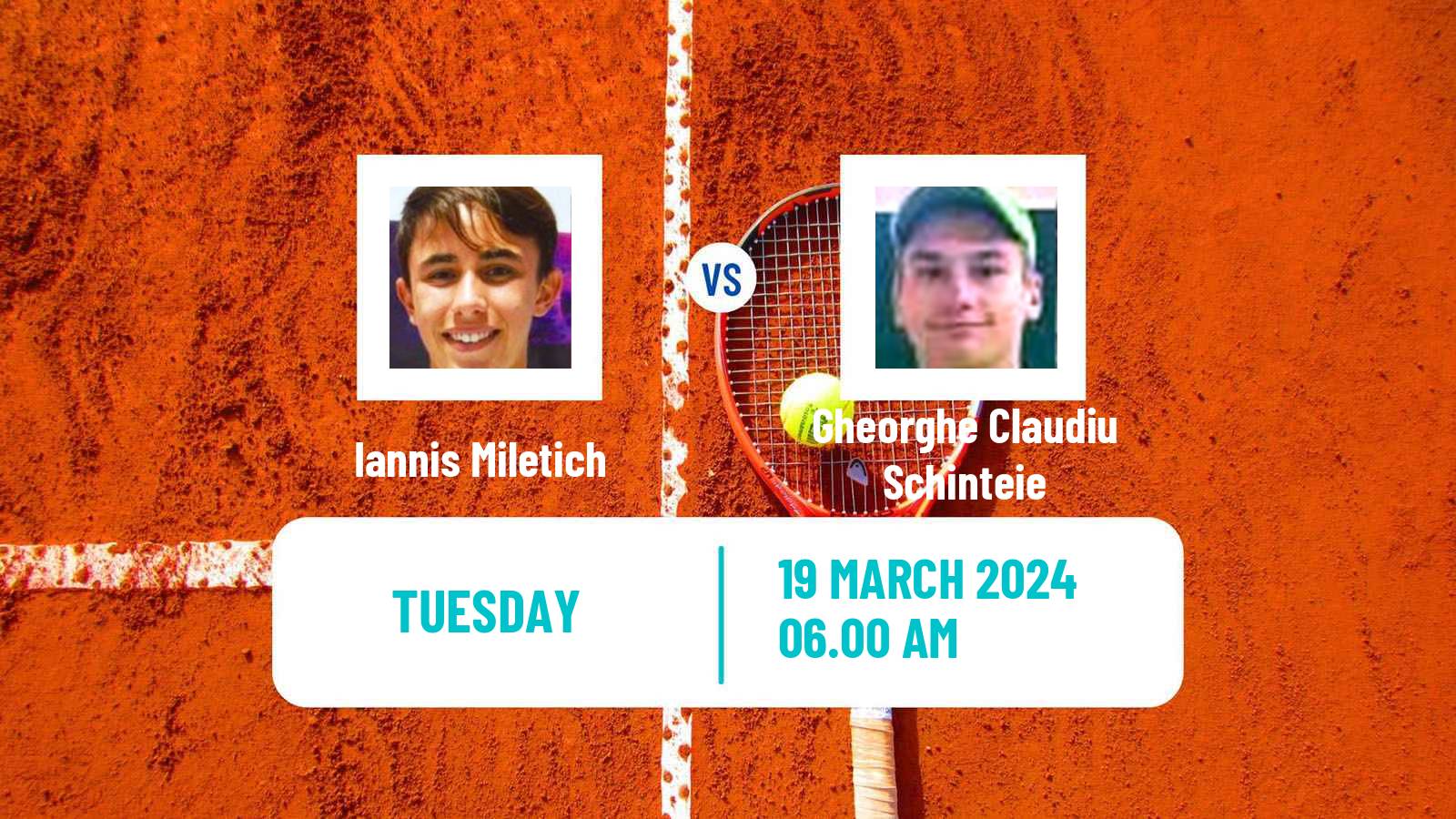 Tennis ITF M15 Alaminos Larnaca 2 Men Iannis Miletich - Gheorghe Claudiu Schinteie