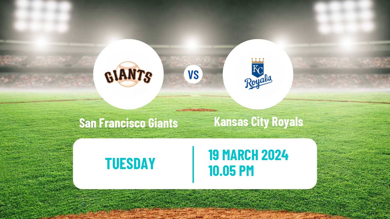 Baseball MLB Spring Training San Francisco Giants - Kansas City Royals
