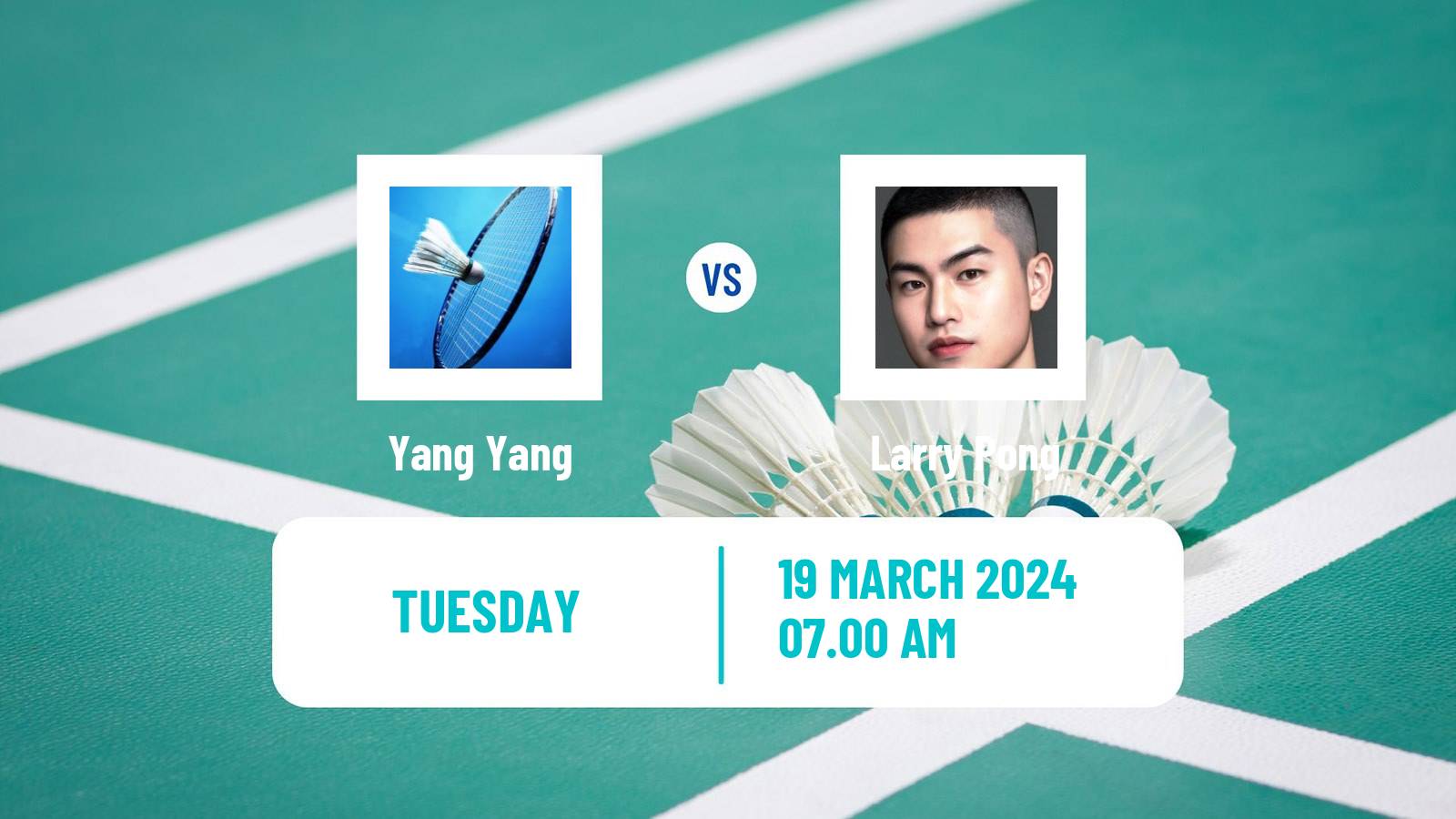 Badminton BWF World Tour China Masters Men Yang Yang - Larry Pong