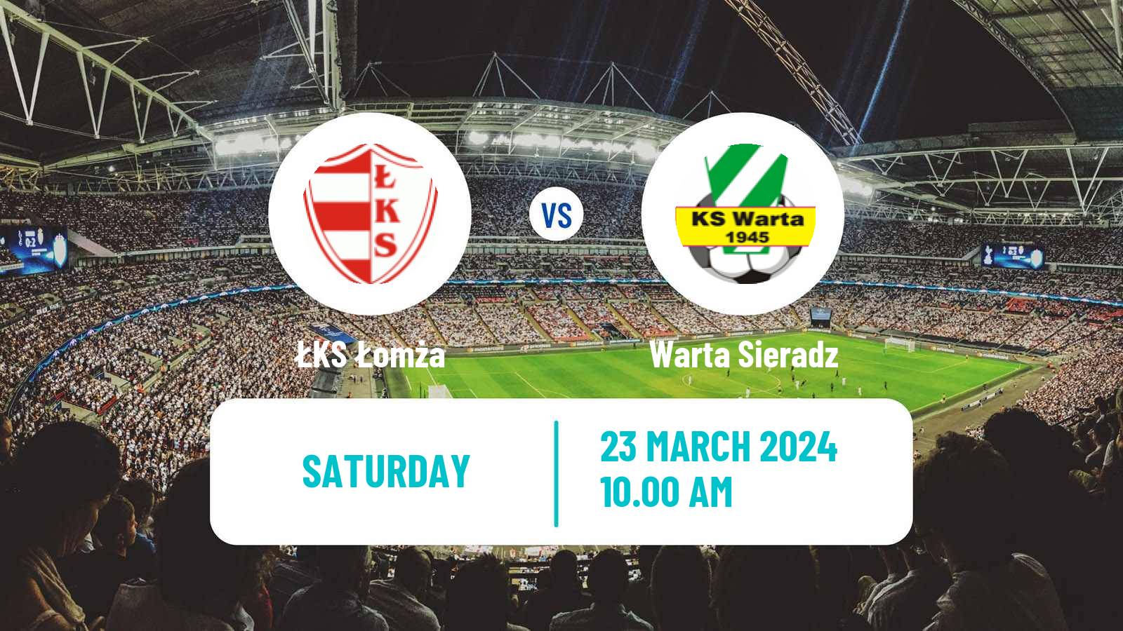 Soccer Polish Division 3 - Group I ŁKS Łomża - Warta Sieradz