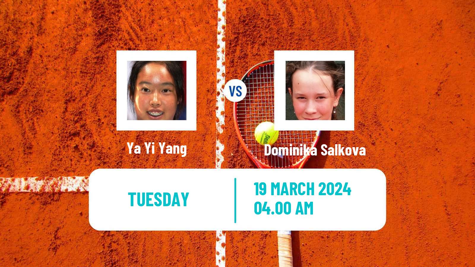 Tennis ITF W75 MarIBOr Women Ya Yi Yang - Dominika Salkova