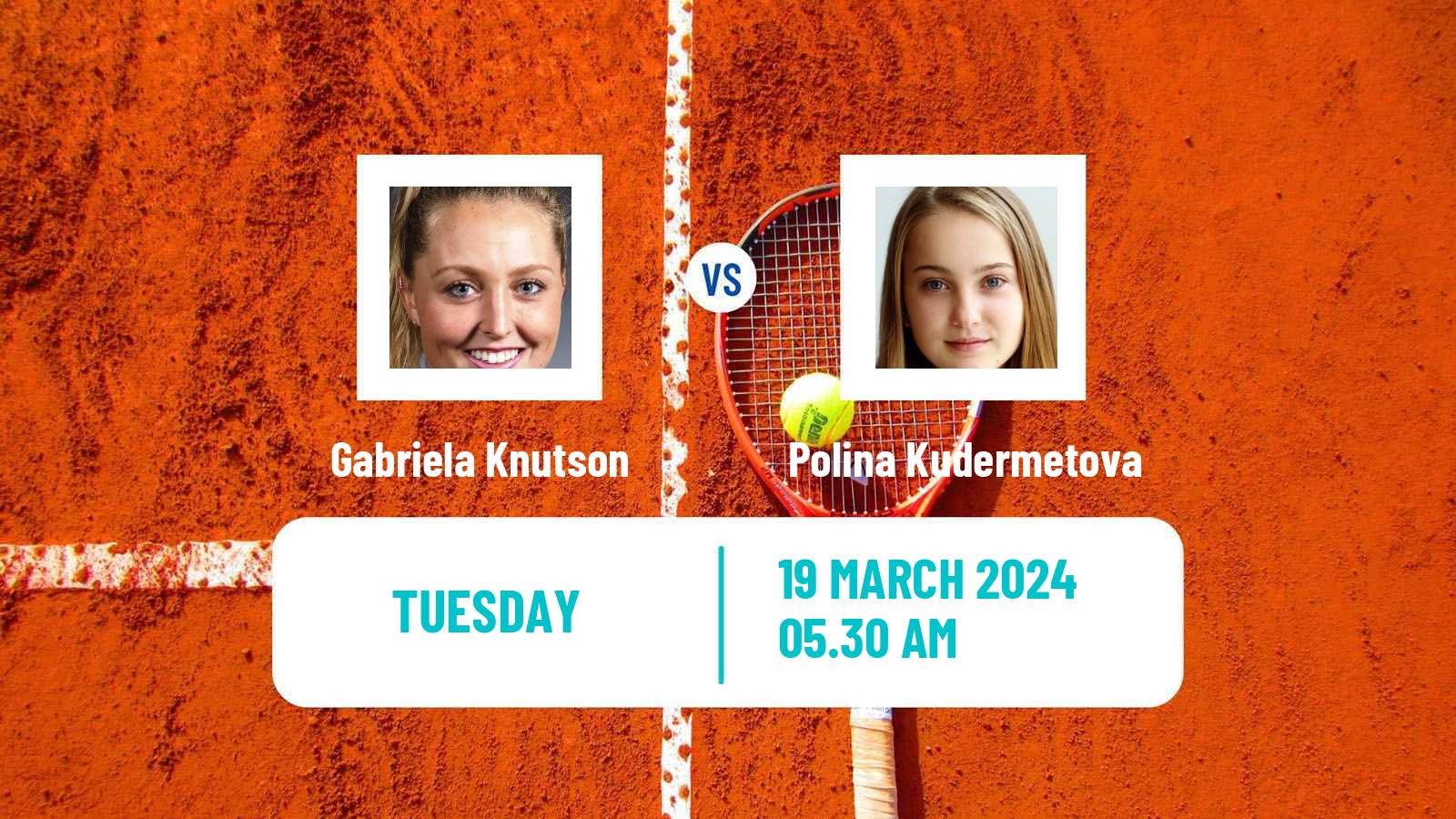 Tennis ITF W75 MarIBOr Women Gabriela Knutson - Polina Kudermetova