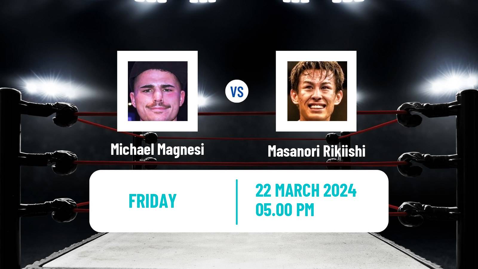 Boxing Super Featherweight WBC Silver Title Men Michael Magnesi - Masanori Rikiishi