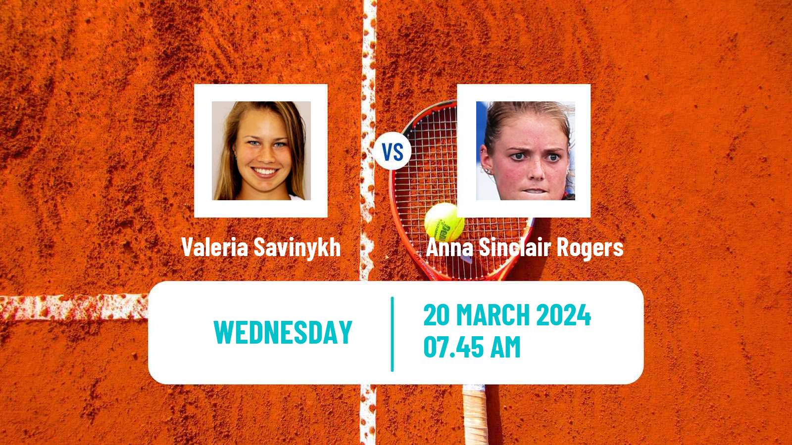Tennis ITF W75 MarIBOr Women Valeria Savinykh - Anna Sinclair Rogers