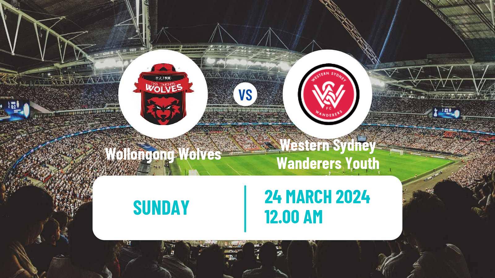 Soccer Australian NPL NSW Wollongong Wolves - Western Sydney Wanderers Youth
