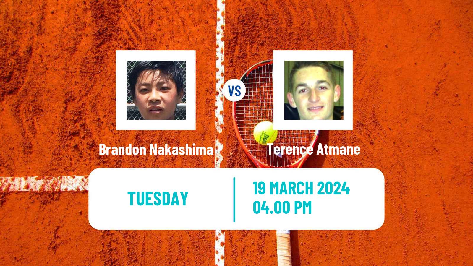 Tennis ATP Miami Brandon Nakashima - Terence Atmane