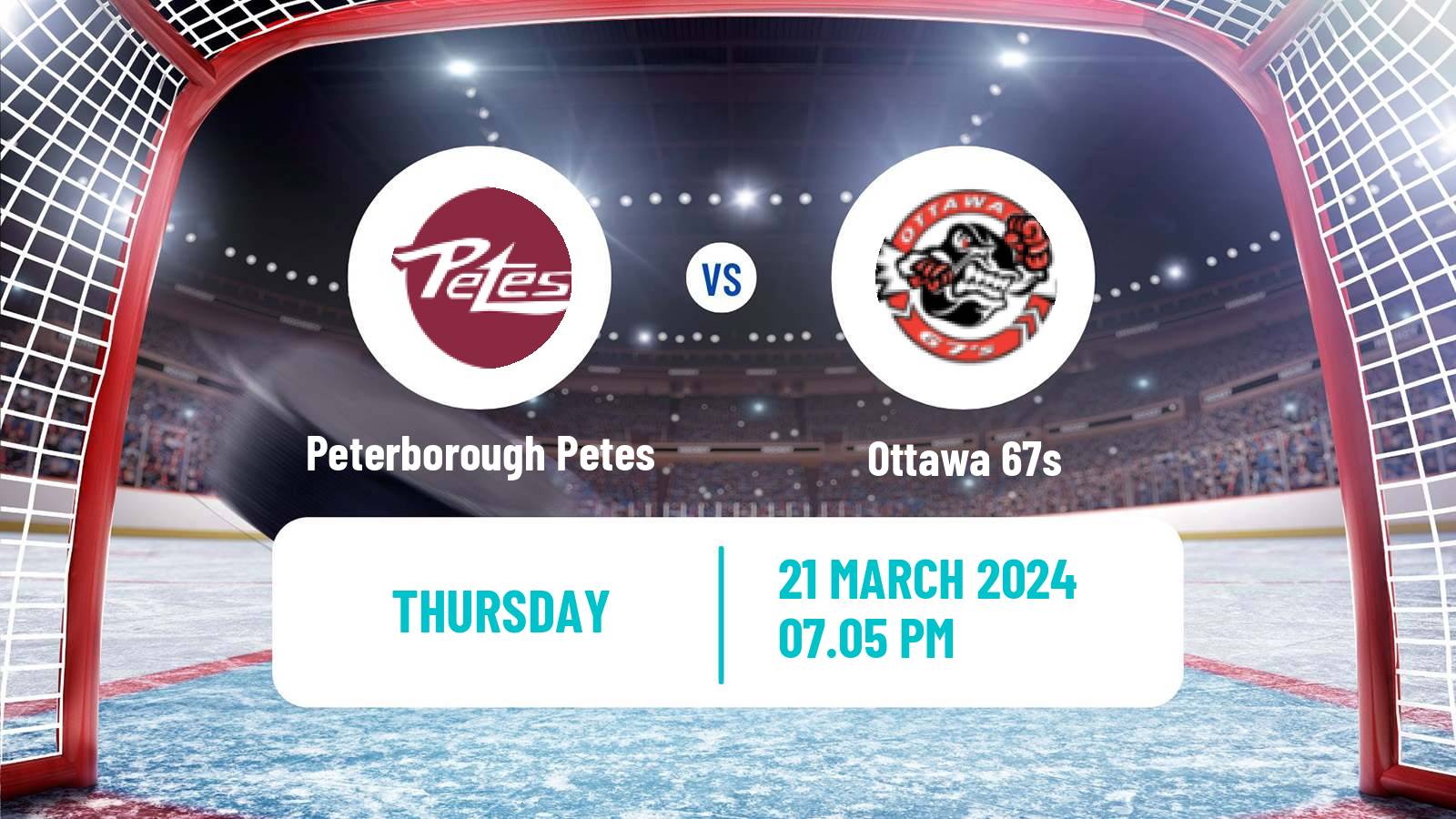 Hockey OHL Peterborough Petes - Ottawa 67s