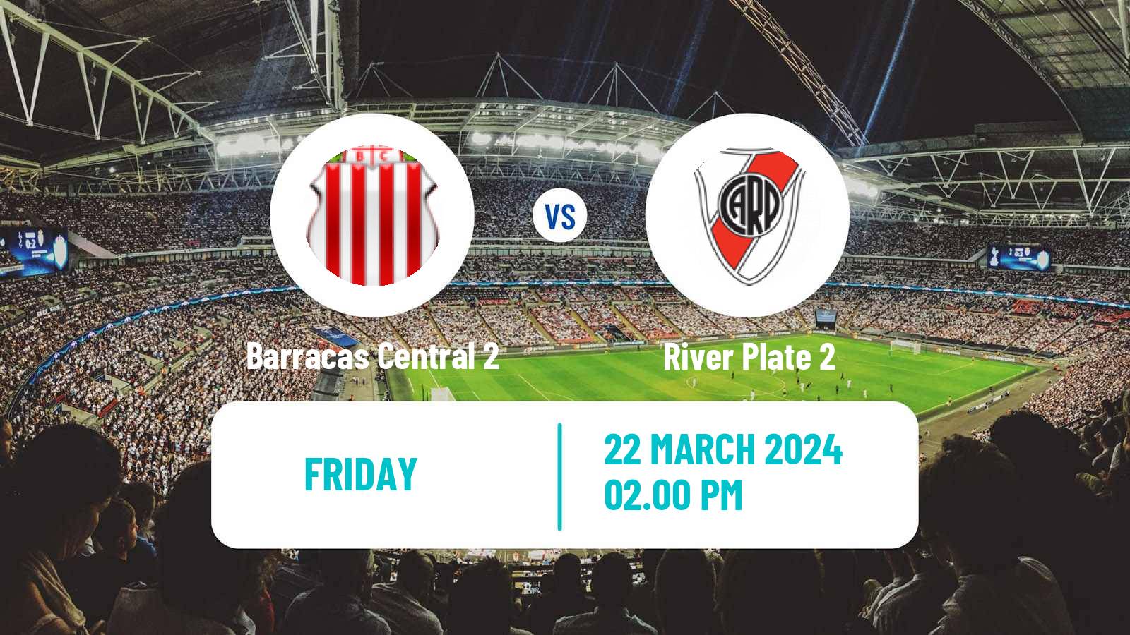 Soccer Argentinian Reserve League Barracas Central 2 - River Plate 2