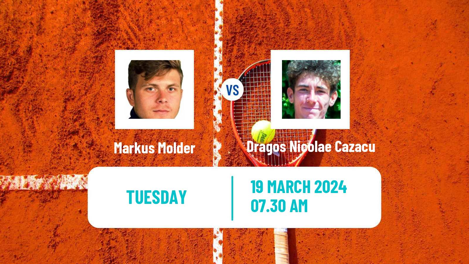 Tennis ITF M15 Alaminos Larnaca 2 Men Markus Molder - Dragos Nicolae Cazacu