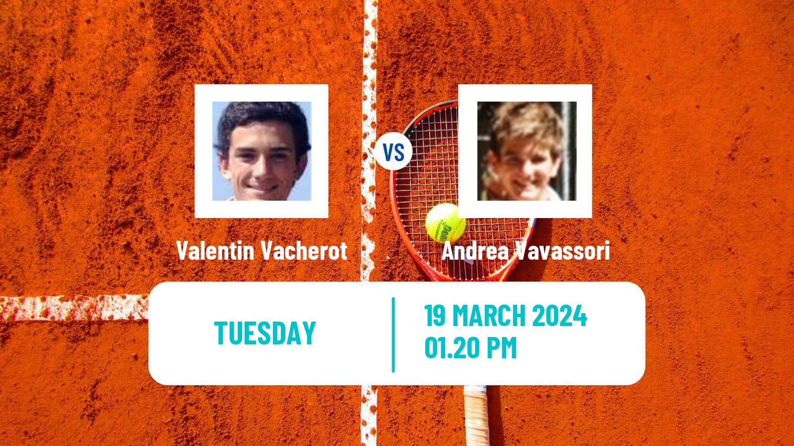 Tennis ATP Miami Valentin Vacherot - Andrea Vavassori