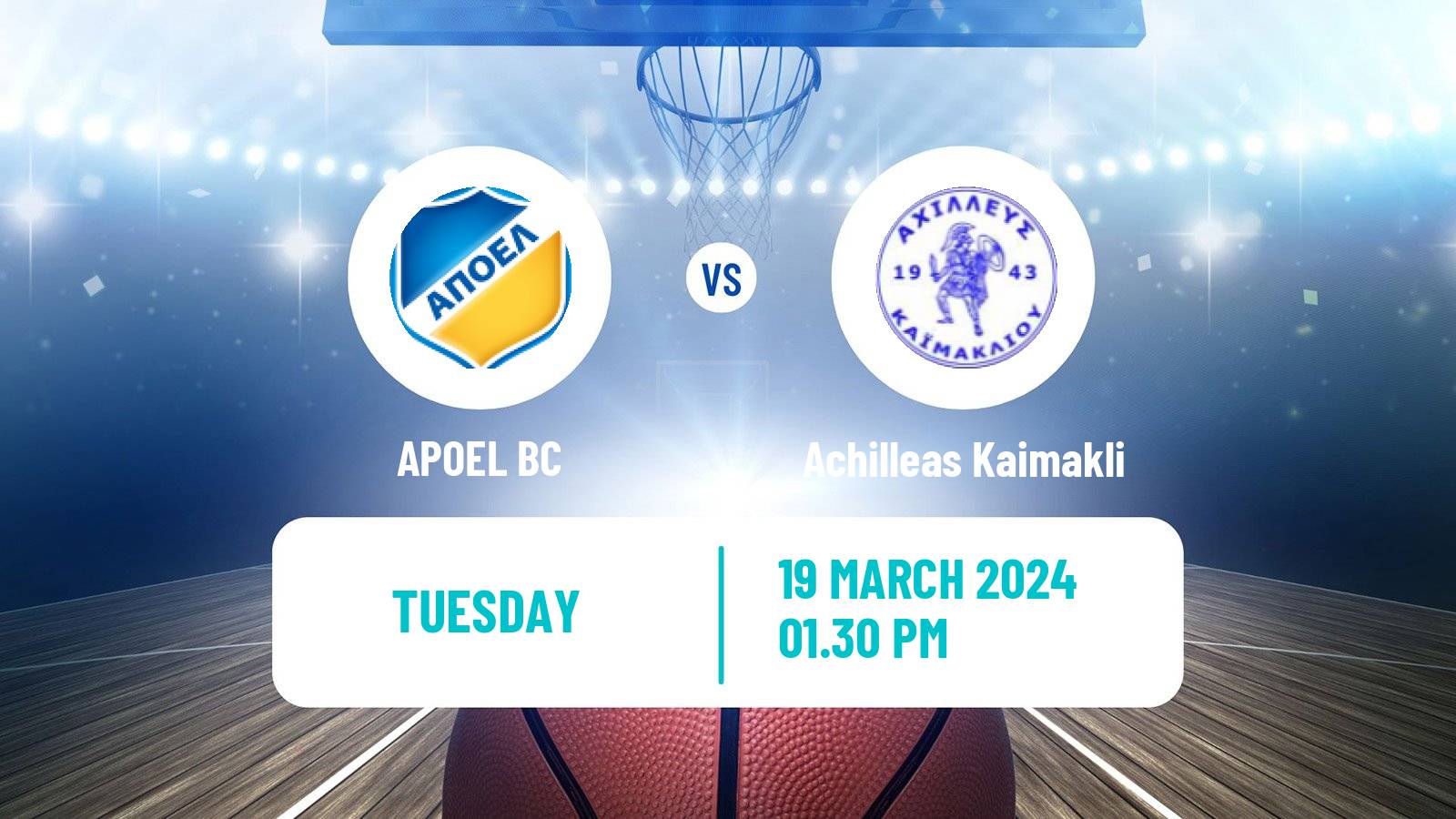 Basketball Cypriot Division A Basketball APOEL - Achilleas Kaimakli