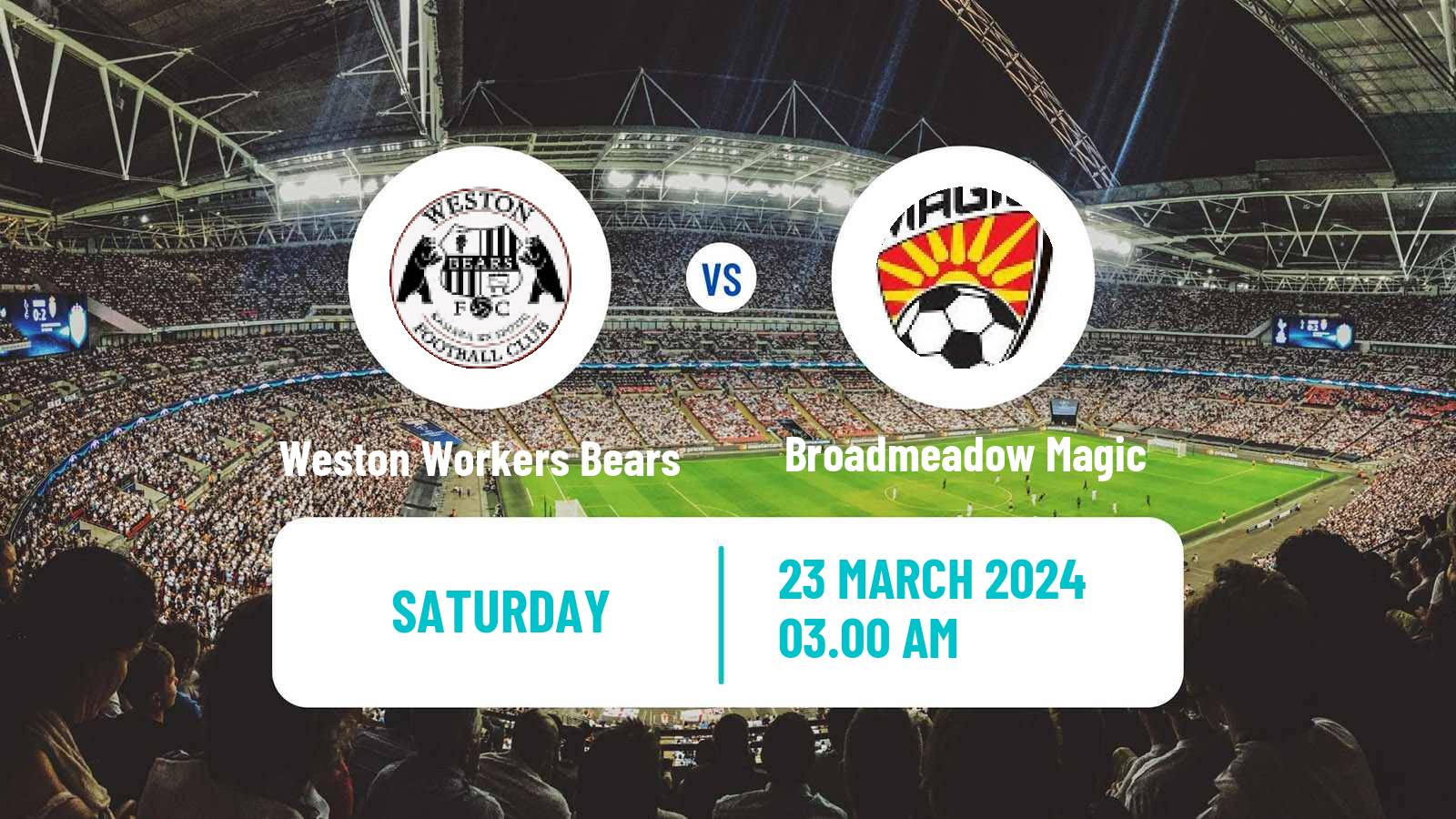 Soccer Australian NPL Northern NSW Weston Workers Bears - Broadmeadow Magic