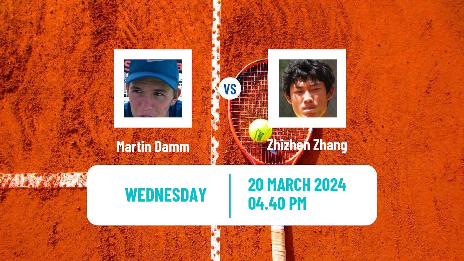 Tennis ATP Miami Martin Damm - Zhizhen Zhang