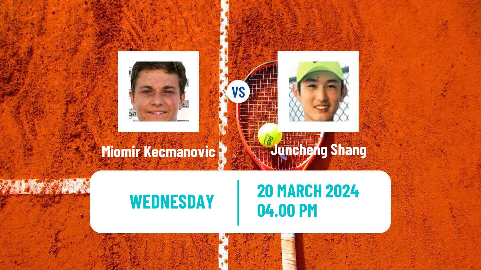 Tennis ATP Miami Miomir Kecmanovic - Juncheng Shang