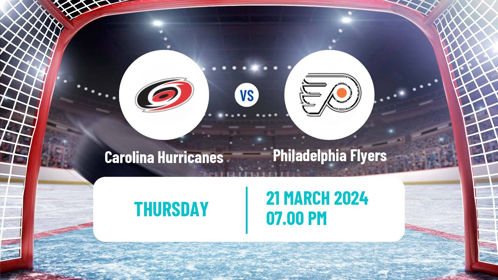 Hockey NHL Carolina Hurricanes - Philadelphia Flyers