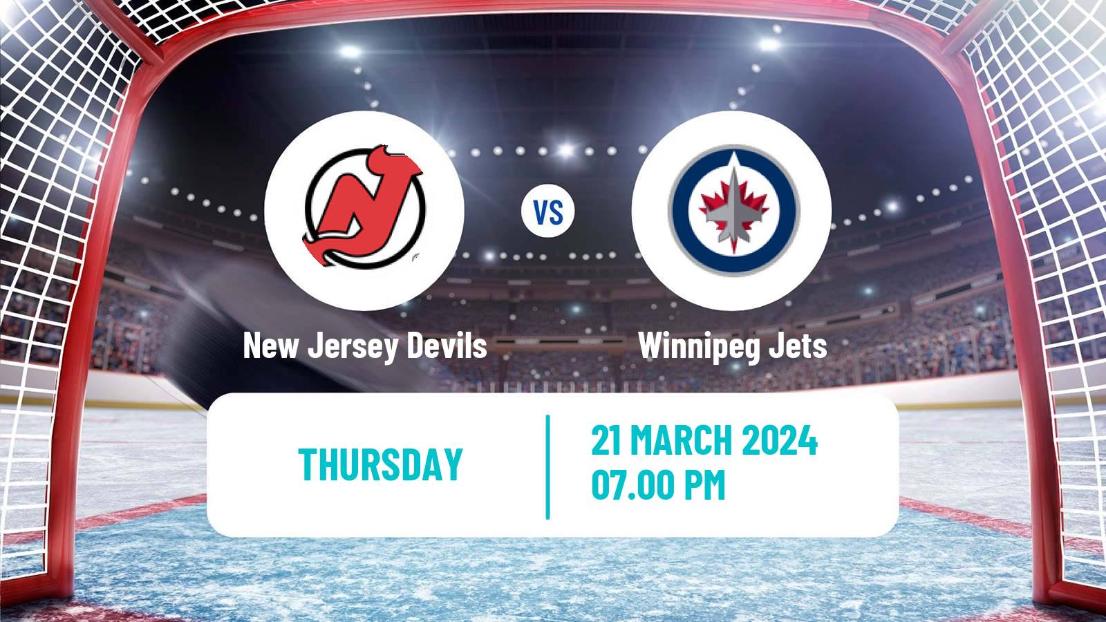 Hockey NHL New Jersey Devils - Winnipeg Jets