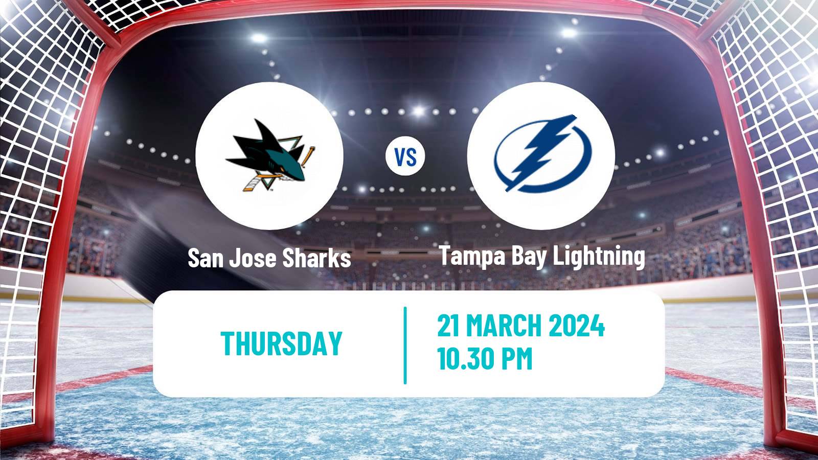 Hockey NHL San Jose Sharks - Tampa Bay Lightning