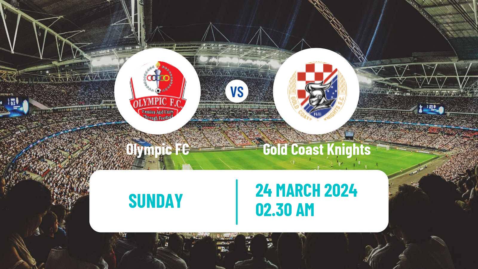 Soccer Australian NPL Queensland Olympic FC - Gold Coast Knights