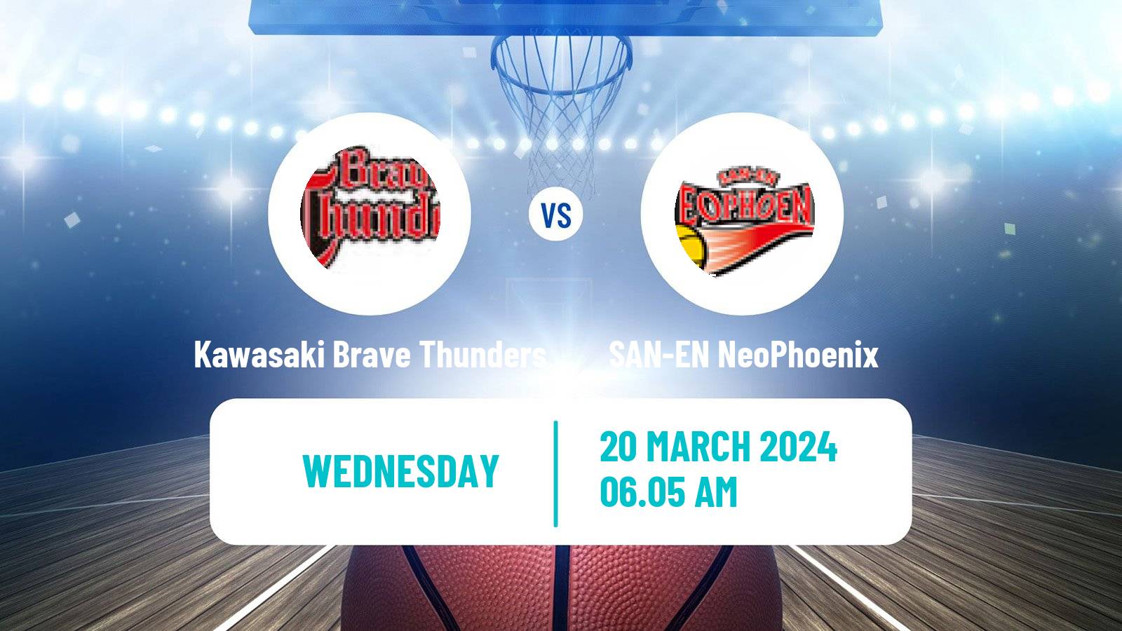 Basketball BJ League Kawasaki Brave Thunders - SAN-EN NeoPhoenix