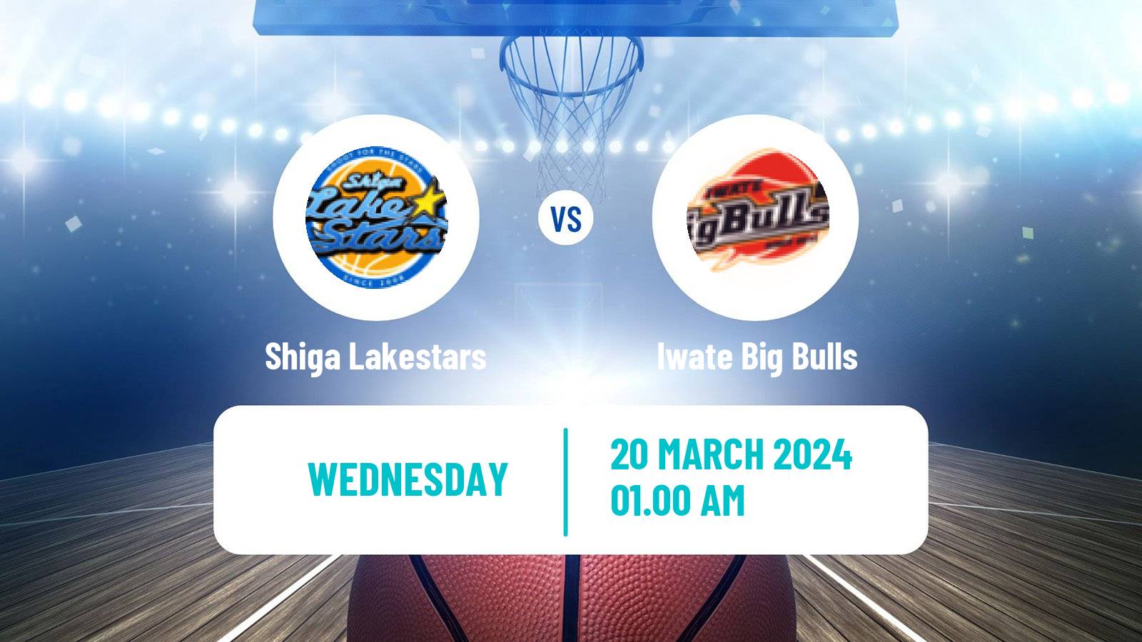 Basketball Japan B2 League Basketball Shiga Lakestars - Iwate Big Bulls