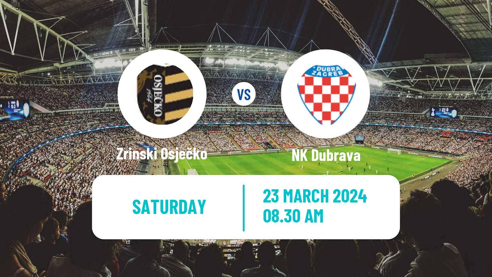 Soccer Croatian Prva NL Zrinski Osječko - Dubrava