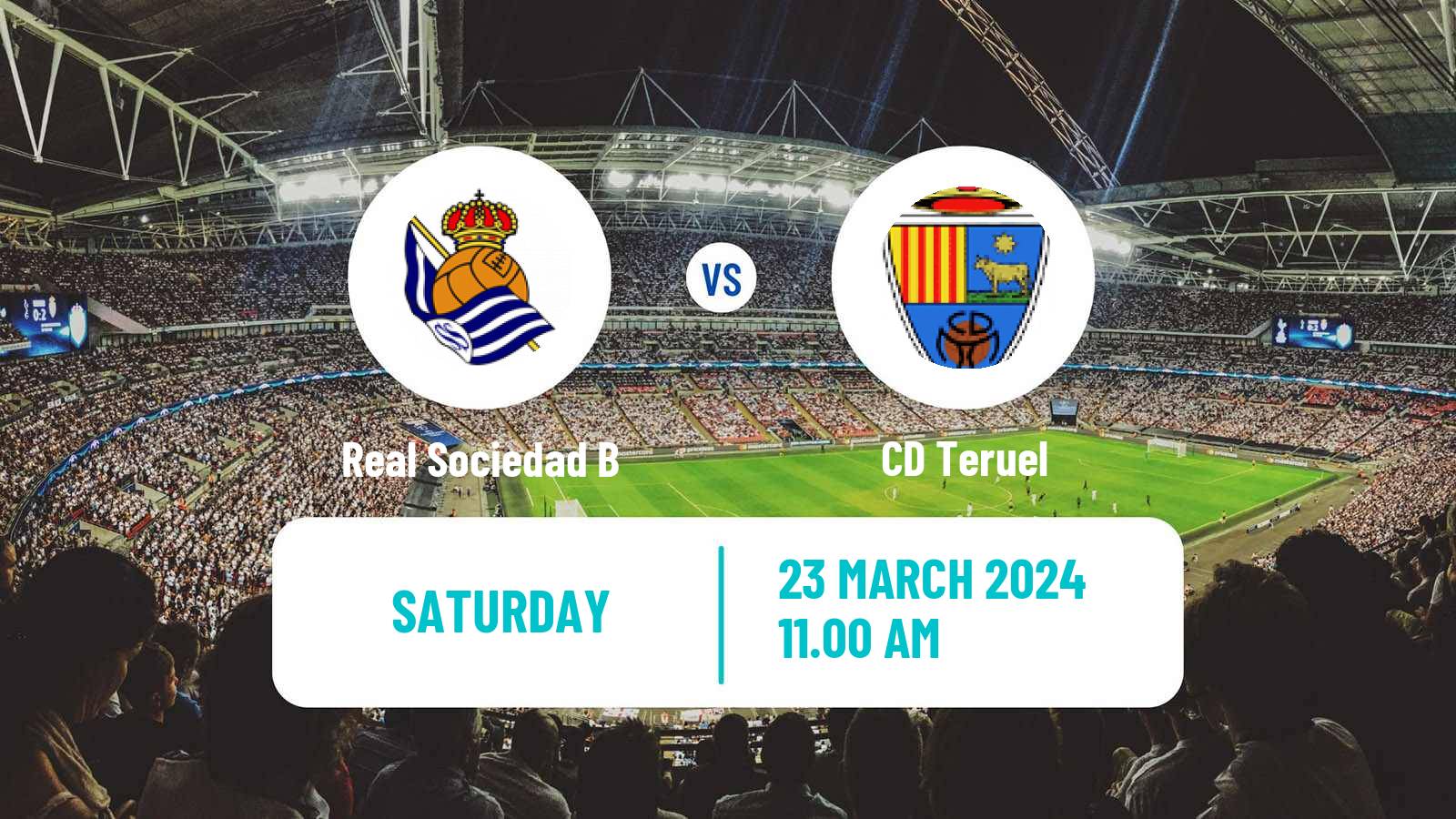 Soccer Spanish Primera RFEF Group 1 Real Sociedad B - Teruel