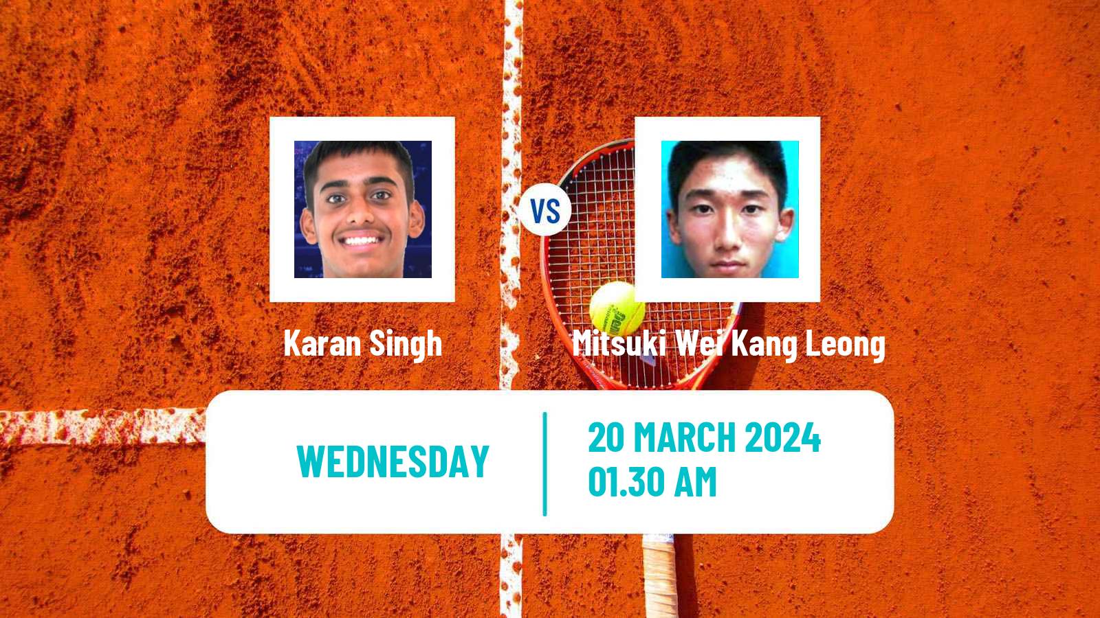 Tennis ITF M15 Chandigarh Men Karan Singh - Mitsuki Wei Kang Leong