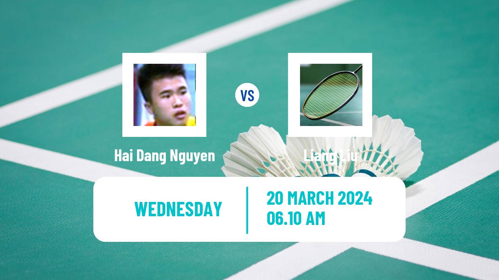 Badminton BWF World Tour China Masters Men Hai Dang Nguyen - Liang Liu