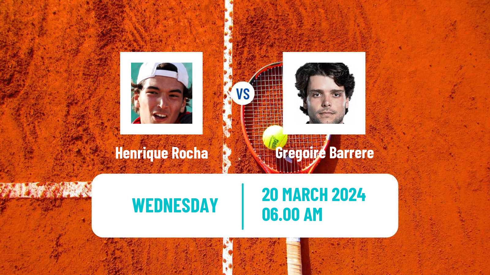 Tennis Murcia Challenger Men Henrique Rocha - Gregoire Barrere